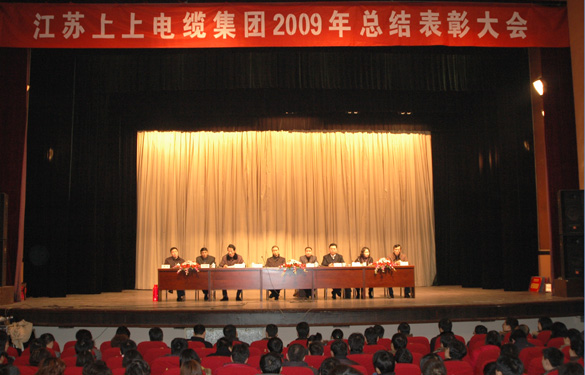 江苏上上电缆集团隆重召开2009年度总结表彰大会