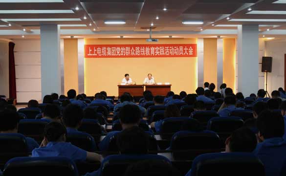 江苏上上电缆集团党委组织召开党的群众路线教育实践活动动员大会