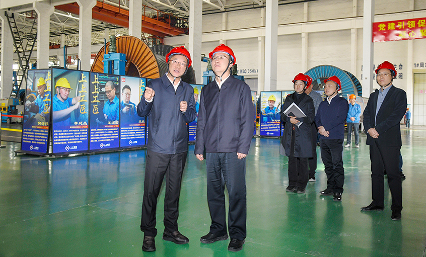 溧阳市委书记李超鲲来上上电缆调研